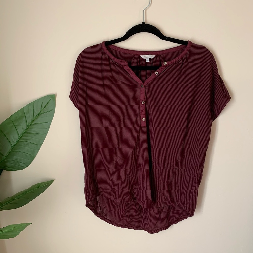 Lucky Brand | Stripped Henley T-shirt